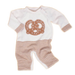 Organic Baby Romper, Long Knit - Pretzel by Estella - Sumiye Co