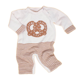 Organic Baby Romper, Long Knit - Pretzel by Estella - Sumiye Co