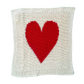 Baby Lovey Knit Blanket - Heart 14" x 14" by Estella - Sumiye Co
