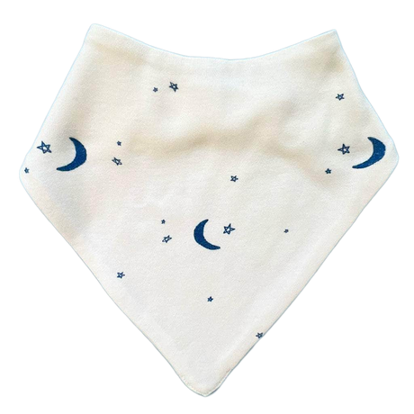 Baby Kerchief Bib-Moon and Stars by Estella - Sumiye Co