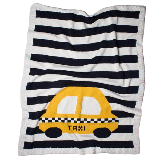 Organic Baby Lovey Blanket - Large Taxi by Estella - Sumiye Co