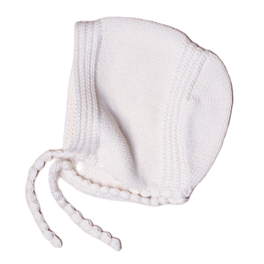 Organic Baby Bonnet Hats, Hand Knit by Estella