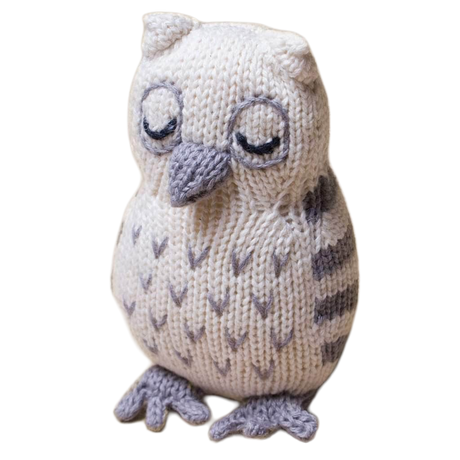 Organic Baby Toys - Newborn Rattles | Owl by Estella - Sumiye Co