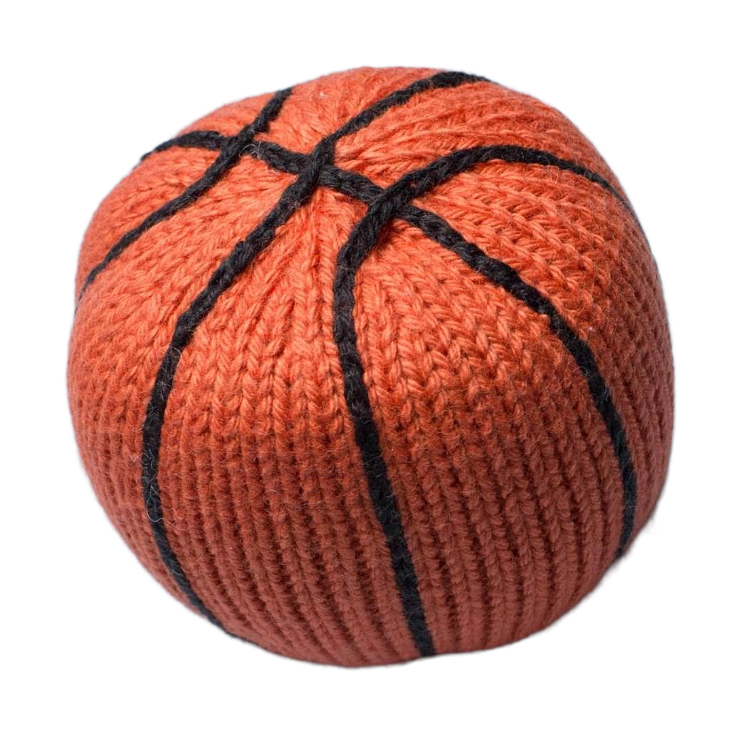 Organic Baby Toys - Newborn Rattles | Basketball by Estella - Sumiye Co