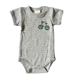 Embroidered Bicycle Baby Onesie by Estella - Sumiye Co