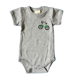 Embroidered Bicycle Baby Onesie by Estella - Sumiye Co