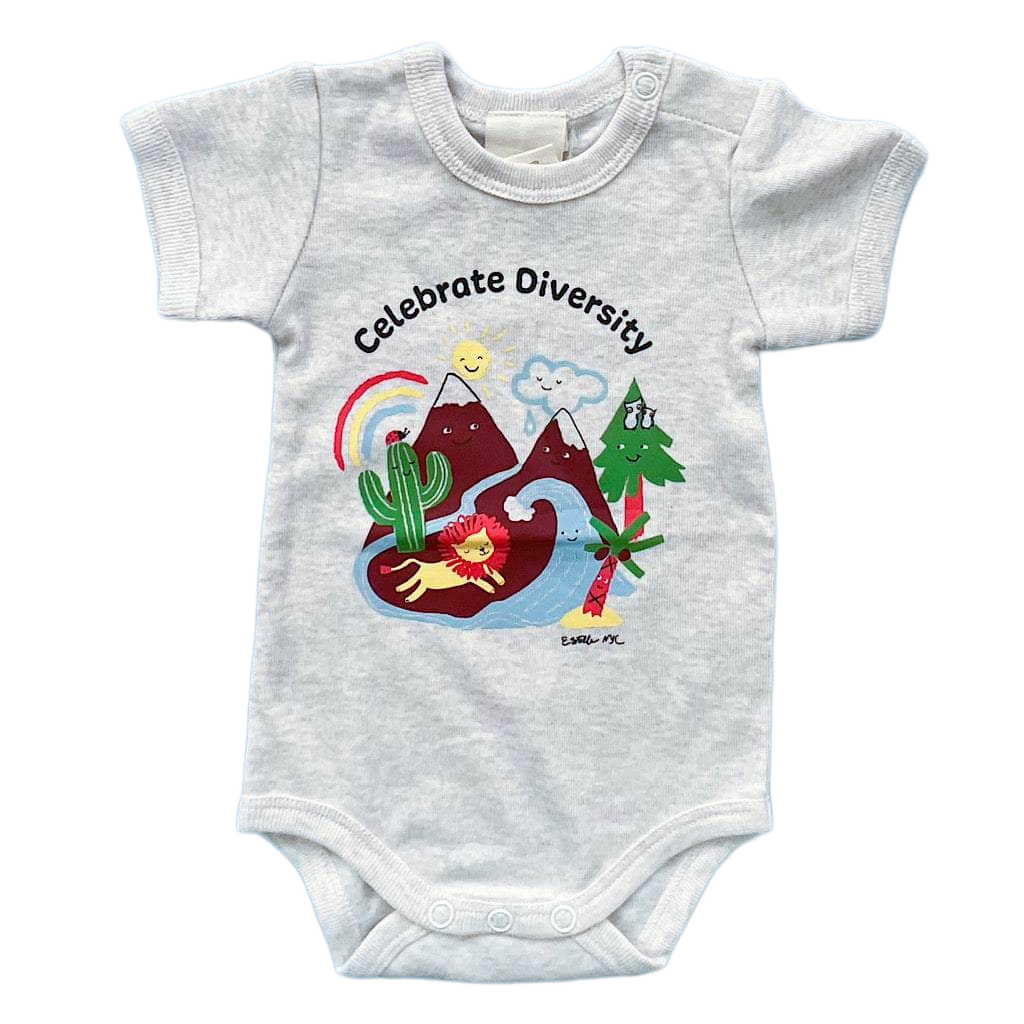 Celebrate Diversity Organic Cotton Baby Bodysuit by Estella - Sumiye Co