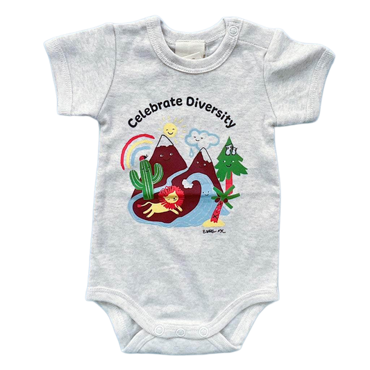 Celebrate Diversity Organic Cotton Baby Bodysuit by Estella - Sumiye Co