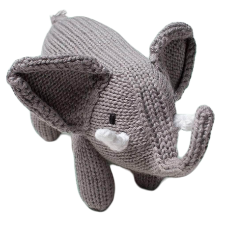 Toni Baby Elephant Toy - Organic Newborn Rattle by Estella - Sumiye Co