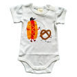 Organic Baby Onesie - Hot Dog and Pretzel by Estella - Sumiye Co