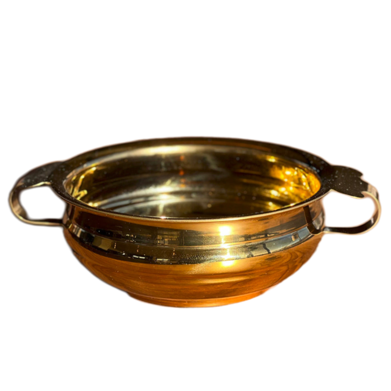 Serving Bowl - Brass Colored Stainless Steel - Sumiye Co