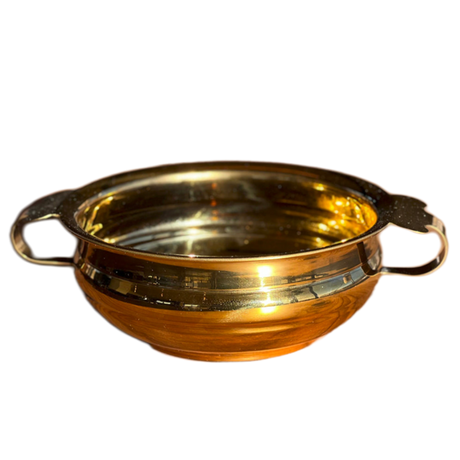 Serving Bowl - Brass Colored Stainless Steel - Sumiye Co