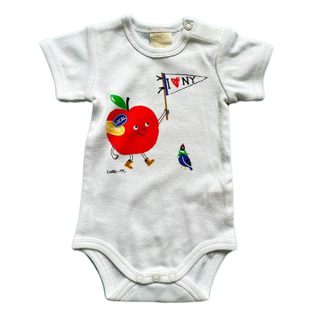 Organic Baby Onesie | I Love NY Apple by Estella - Sumiye Co