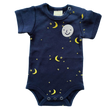 Embroidered Moon and Stars Organic Cotton Baby Bodysuit by Estella - Sumiye Co