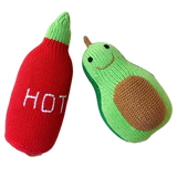 Organic Baby Gift Set | Hot Sauce & Avocado Rattles by Estella - Sumiye Co