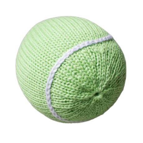 Organic Baby Toys - Newborn Rattles | Tennis Ball by Estella - Sumiye Co