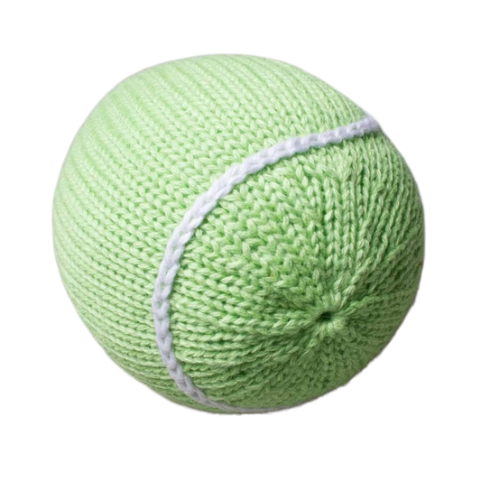 Organic Baby Toys - Newborn Rattles | Tennis Ball by Estella - Sumiye Co