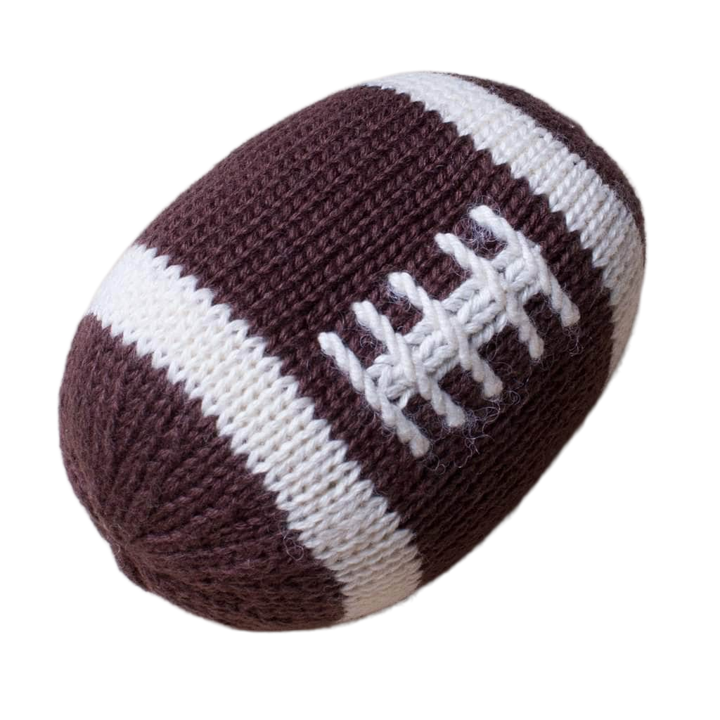 Organic Baby Toys - Newborn Rattles | Football by Estella - Sumiye Co