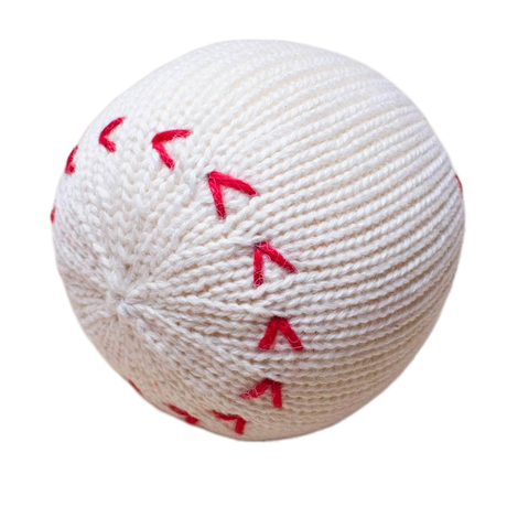 Organic Baby Toys - Newborn Rattles | Baseball by Estella - Sumiye Co