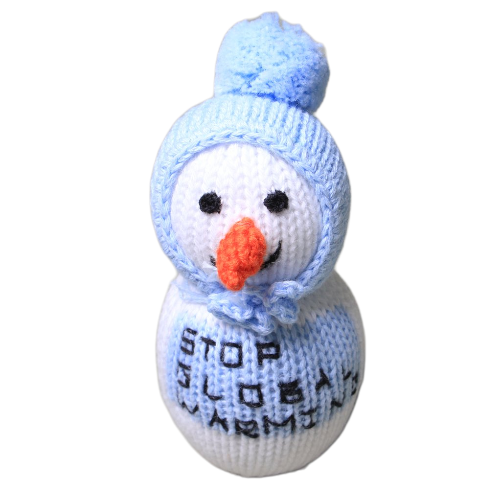 Organic Baby Toys - Newborn Rattles | Snowman by Estella - Sumiye Co