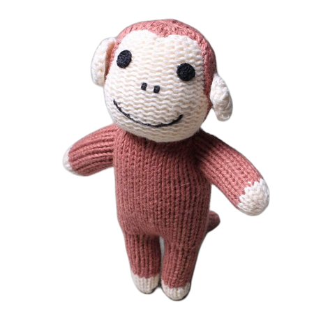 Organic Baby Toys - Newborn Rattles | Monkey by Estella - Sumiye Co