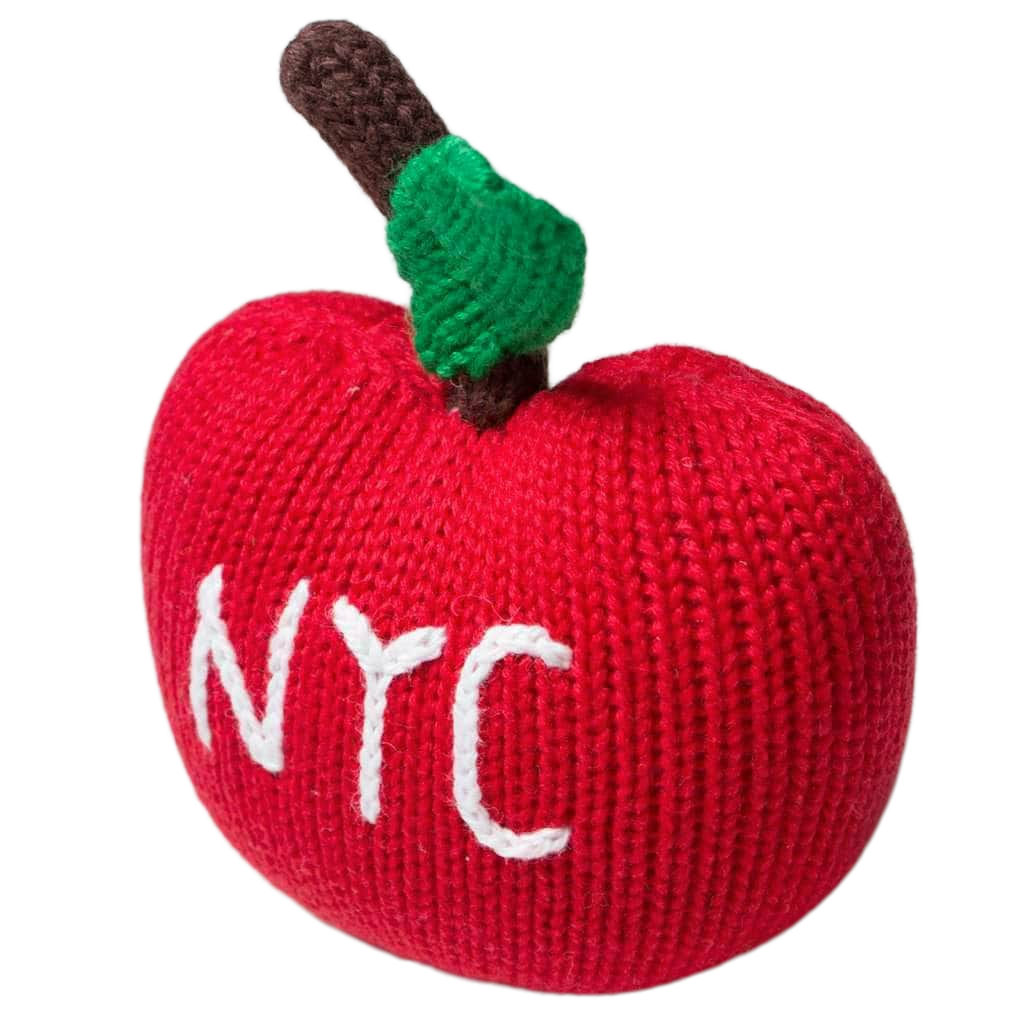 Organic Baby Toys - Newborn Rattles | NYC Apple by Estella - Sumiye Co