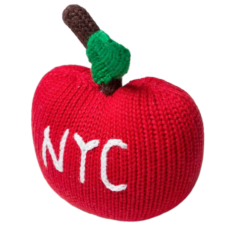 Organic Baby Toys - Newborn Rattles | NYC Apple by Estella - Sumiye Co