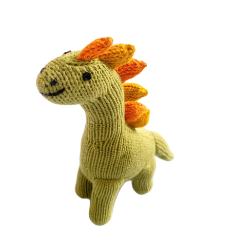 Organic Baby Toys, Newborn Rattles | Dinosaurs, Brachiosaurus by Estella - Sumiye Co