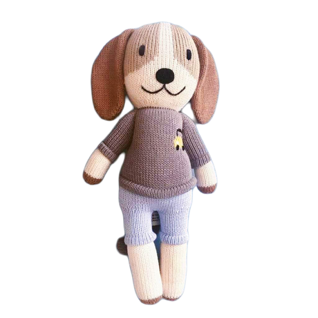 Organic Knit Doll, Frank Dog by Estella - Sumiye Co