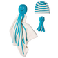Organic Baby Gift Sets - Newborn Lovey Blanket, Rattle Toy & Hat | Octopus by Estella - Sumiye Co
