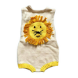 Lion Knitted Baby Onesie (0-4 M), Organic by Estella - Sumiye Co