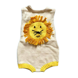 Lion Knitted Baby Onesie (0-4 M), Organic by Estella - Sumiye Co