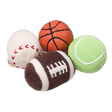 Organic Baby Ball Toy Set | Rattles - Football, Baseball, Basketball & Tennis - Sumiye Co