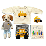 Knit Taxi Baby Romper and Taxi Toys Baby Gift Set by Estella - Sumiye Co