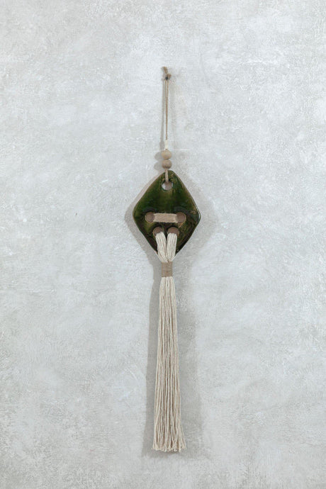 Ceramic Macrame Wall Hanging - Forest - Sumiye Co