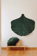 Velvet  “Green” Ginkgo Leaf Mat by Moi Mili - Sumiye Co