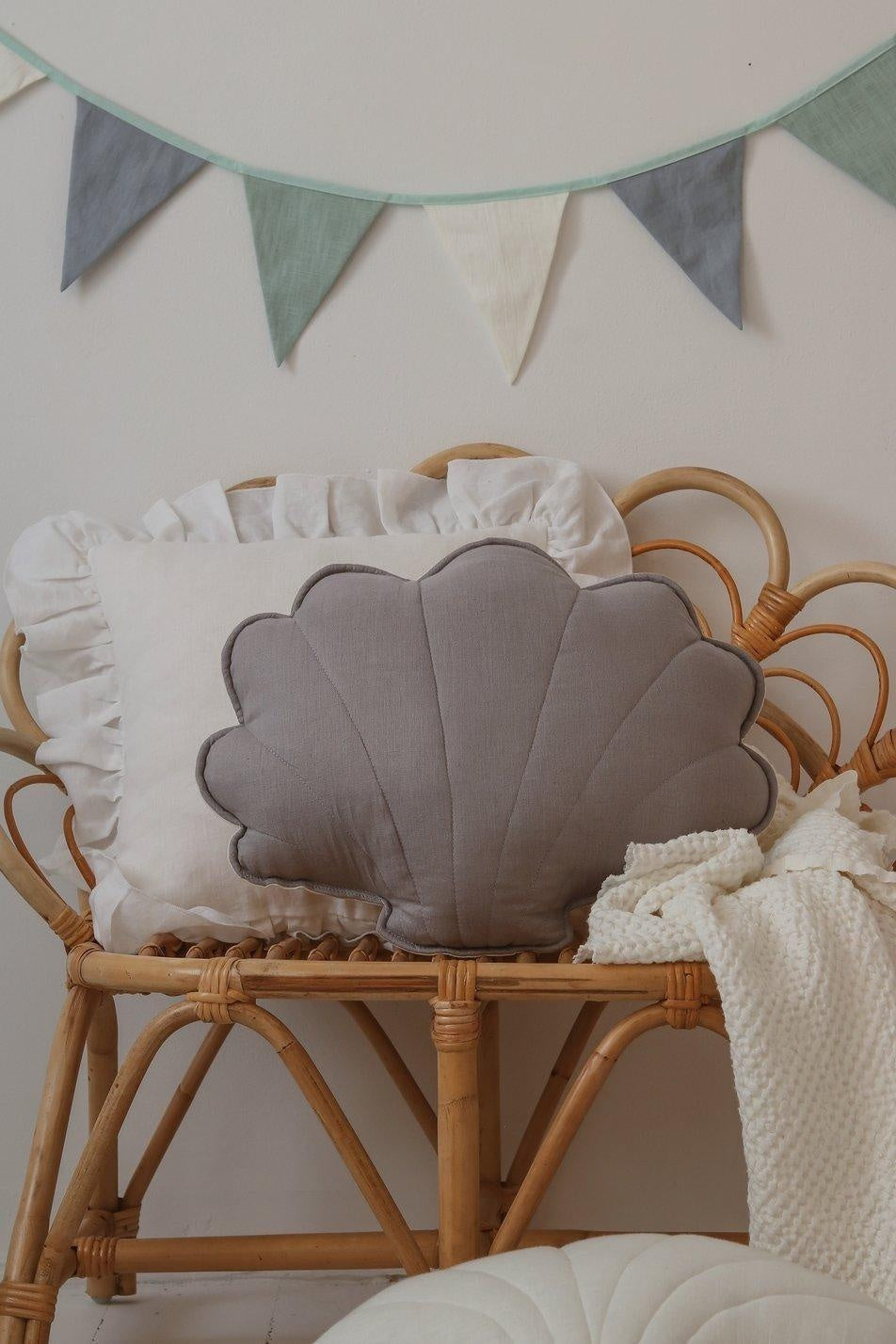 Linen “Gray” Shell Pillow