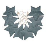 Stars Garland Velvet “Grey Mint Dust” | Nursery & Kids Room Decor - Sumiye Co