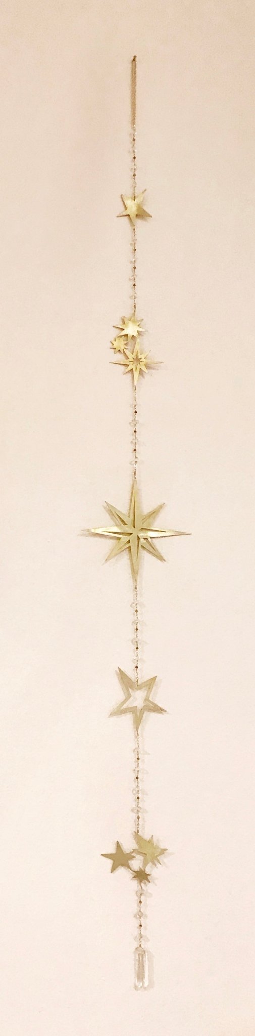 Colgante de pared con forma de estrella de diamante Herkimer