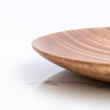 Chechen Wood Design Round Tray 15" - 100% Parota Wood | Mexico - Sumiye Co