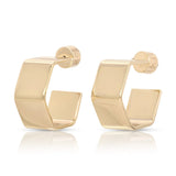 Hexagon Shaped Hoops - Sumiye Co