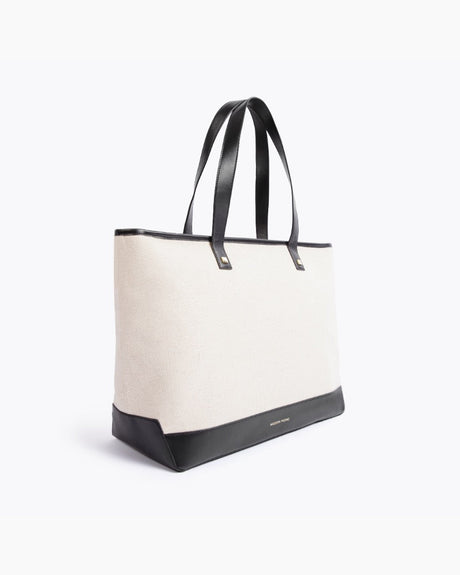 The Tote - Black Canvas | Designer Lunch Bags & Totes