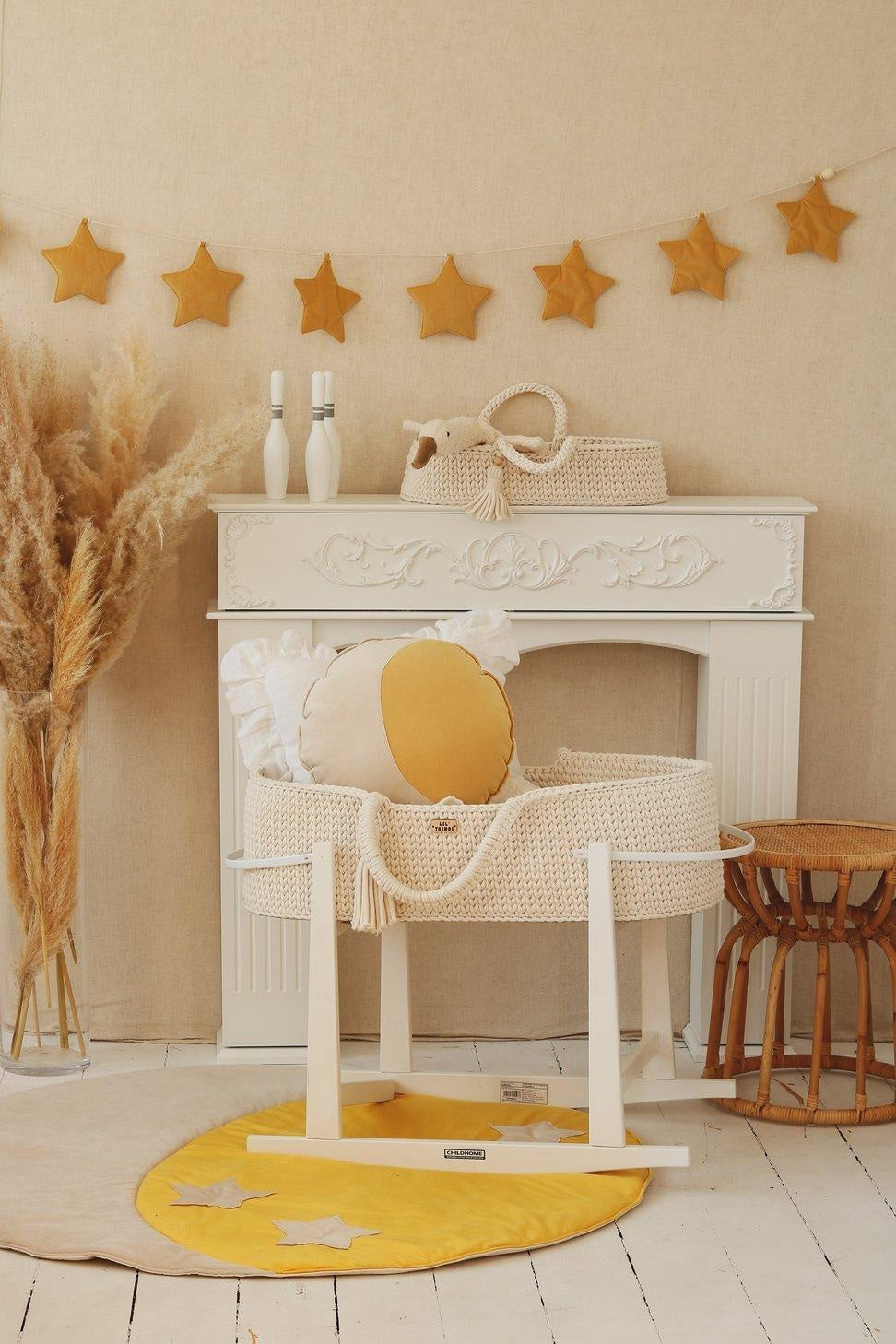 Stars Garland Velvet “Honey Dust” | Nursery & Kids Room Decor