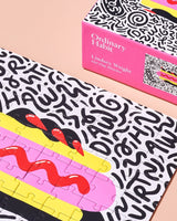 Rompecabezas de 100 piezas de Hot Dog Monster | Artista Lindsey Wright x Ordinary Habit