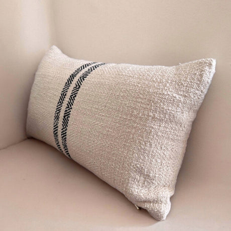 Hugh Lumbar Throw Pillow - Cream