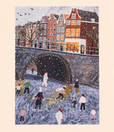 Ice Skating on the Canal 1000 Piece Puzzle | Artist Rachel Victoria Hillis