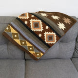 Alpaca Wool Reversible Throw Blanket - Mojave 45" x 39" - Sumiye Co