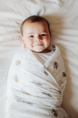 Organic Swaddle - Magical Feathers-1