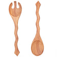 Hand Carved Wood Salad Serving Set - Sumiye Co