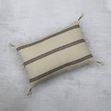 Nimmit Understreke Handwoven Throw Pillow Cover 16" x 24" | India - Sumiye Co